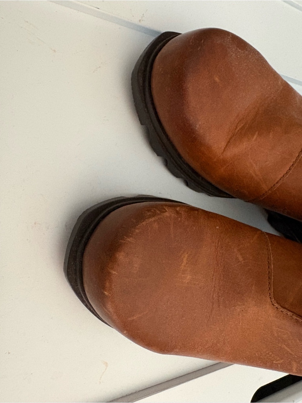 Women’s Sorel Brown Leather Chelsea Boots - Classic Slip-On Style - Picture 3 of 8